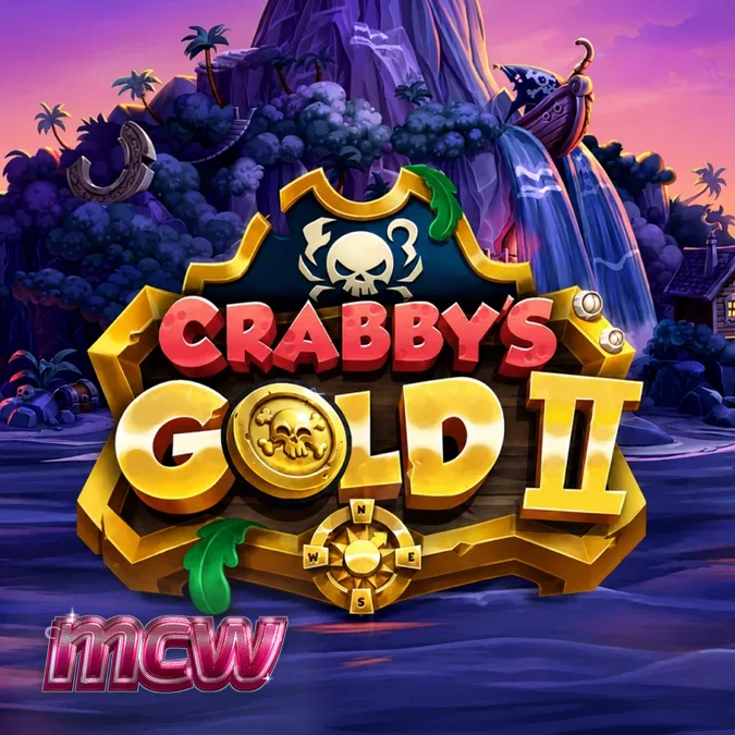 Crabby’s Gold 2 স্লট গেমের ইন্টারফেস এবং জলদস্যু থিমের দৃশ্য